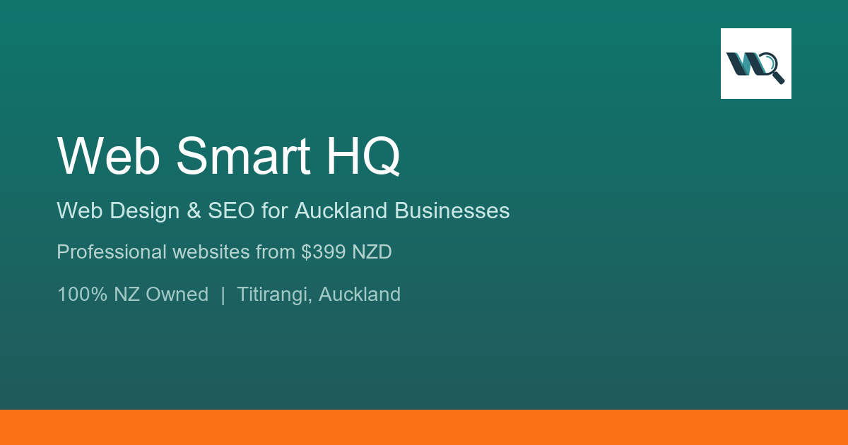 Done For You - Website & SEO Auckland $399 | Web Smart HQ